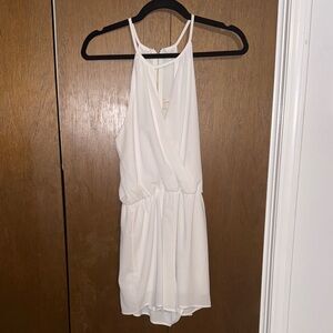 Everly White Halter Jumpsuit